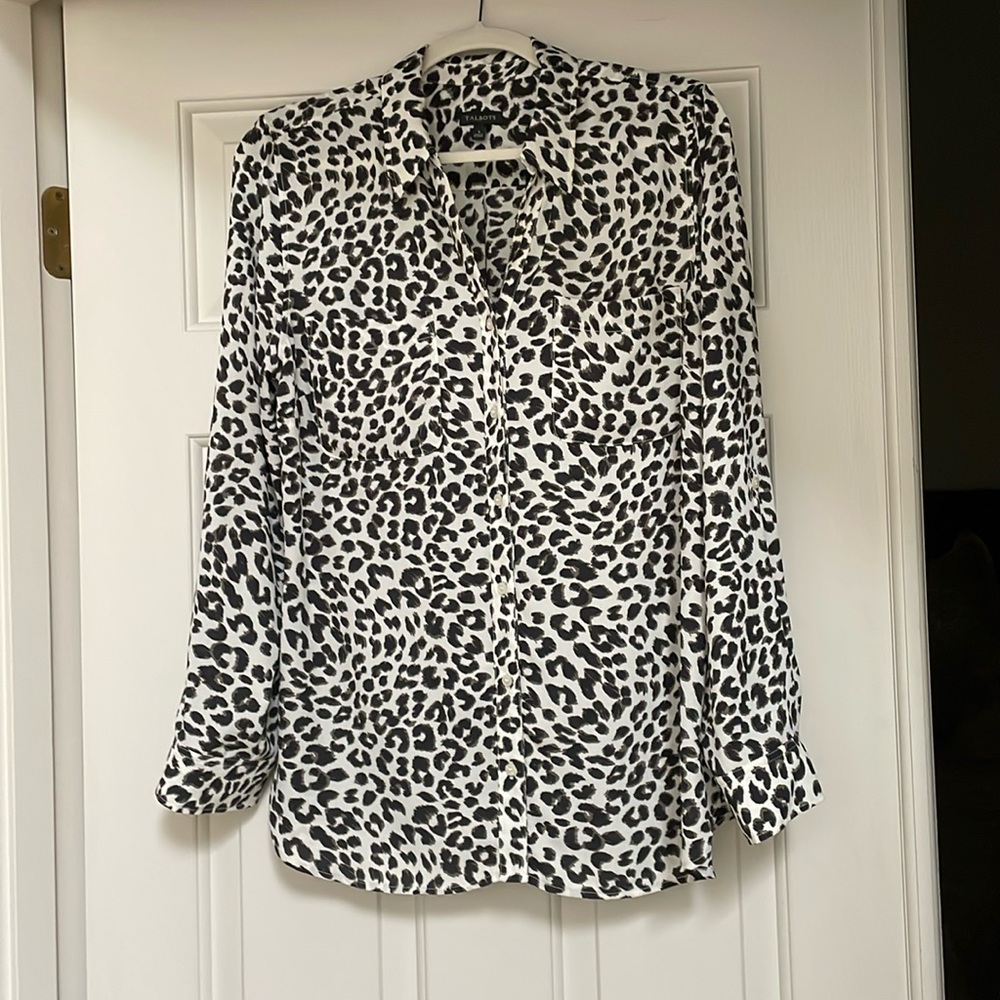 Talbots Animal Print Blouse
